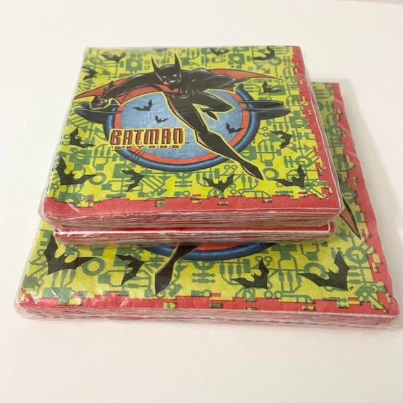 Vtg 1999 Batman Beyond Napkins Birthday Party Supplies Luncheon Beverage Napkins - Picture 11 of 11